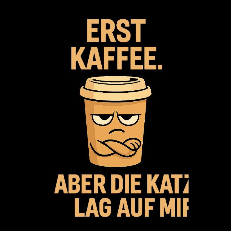 Premier café, chat ment sur moi, cadeau drôle