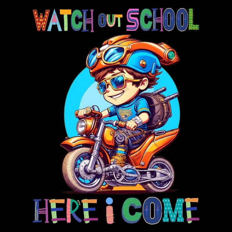 Watch out school - here I come / Steampunk boy