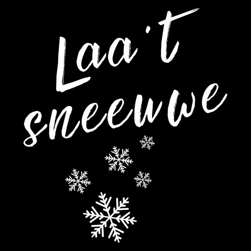 Chemises en dialecte anversois. Ne neige pas