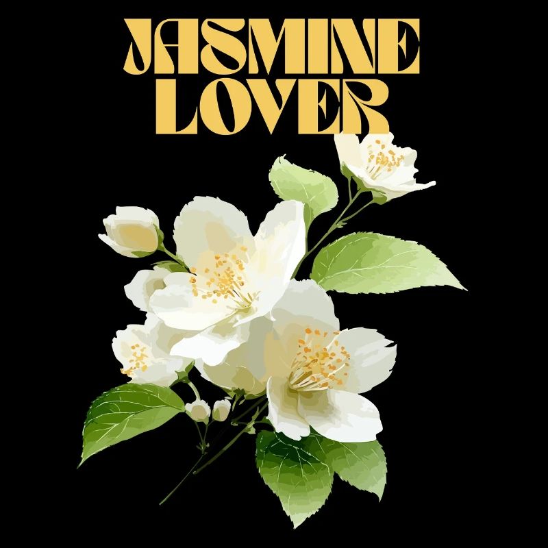 Design élégant de fleur de jasmin