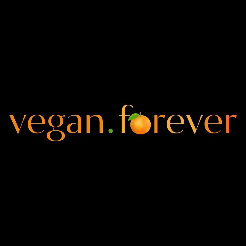 Vegan forever orange fruit