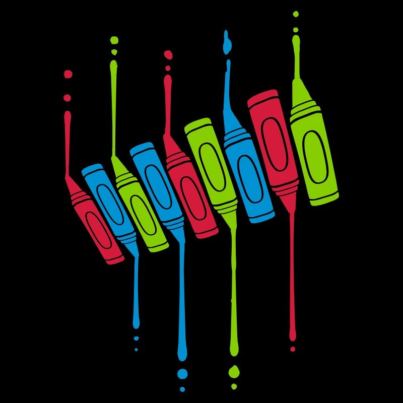 Crayons Drops Cool Design