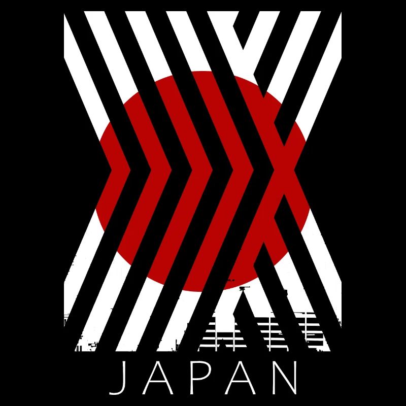Drapeau du Japon utilisé Look Nihon drapeau japonais