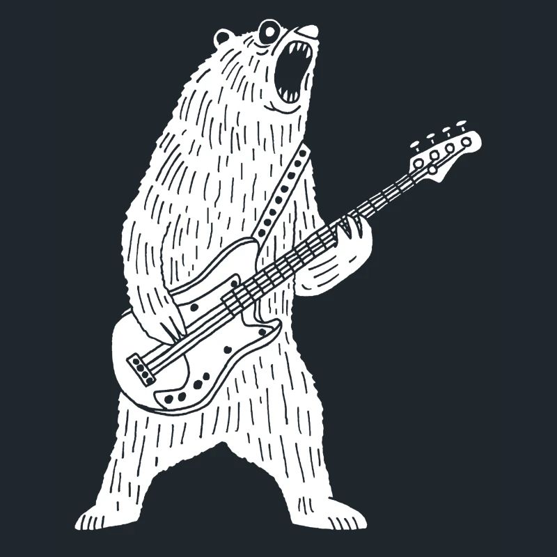 Eisbär-Gitarrist
