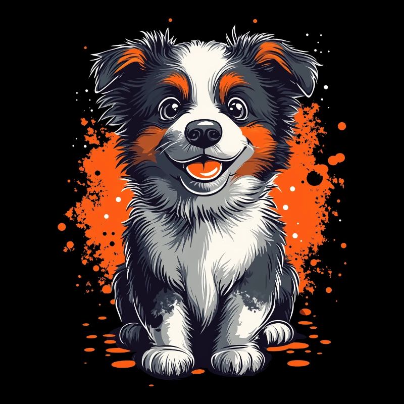 Australian Shepherd Puppy Funny Dogs Aussie