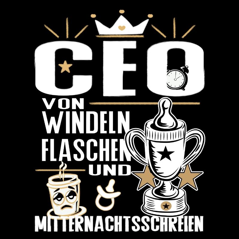 CEO von Windeln Flaschen Eltern Humor Design