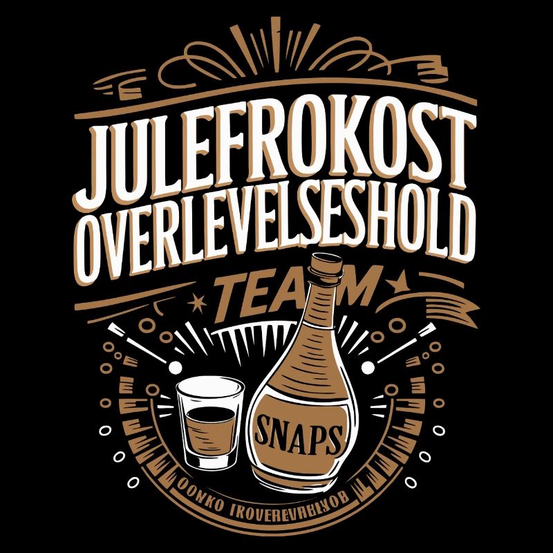 Julefrokost Snaps Design de célébration des fêtes de l’équipe