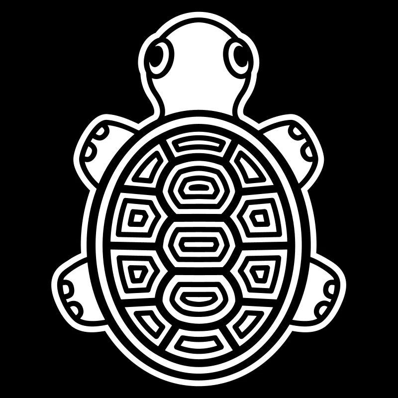 Cute Baby Turtle – Comic Reptile for the Heart