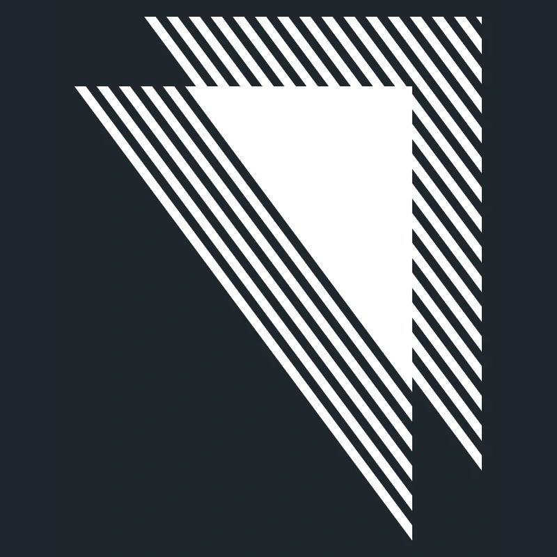 Geometric Triangles Diagonal Monochrome Grid