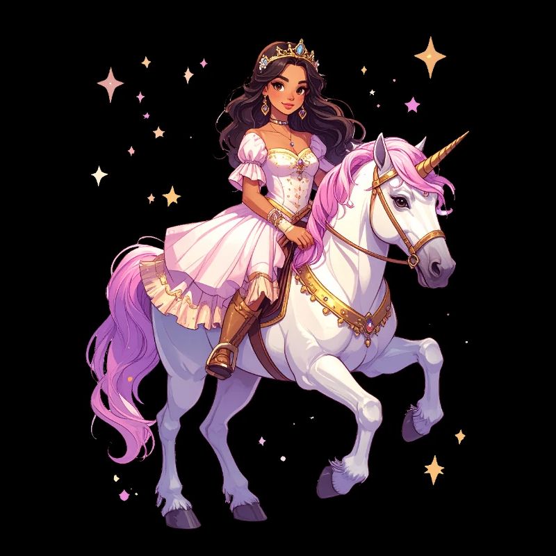 Princesse sur une licorne