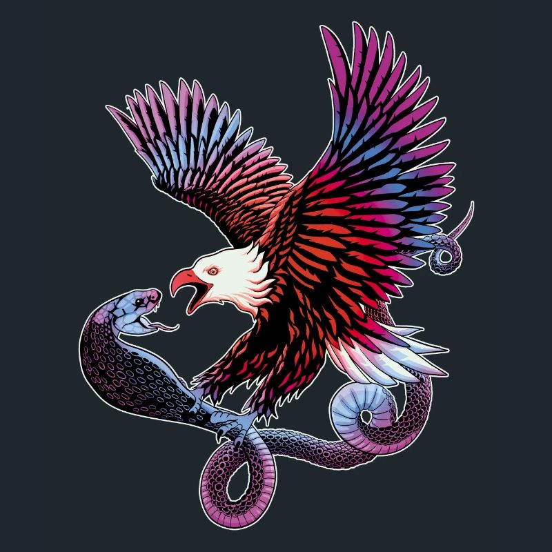 Aigle et serpent