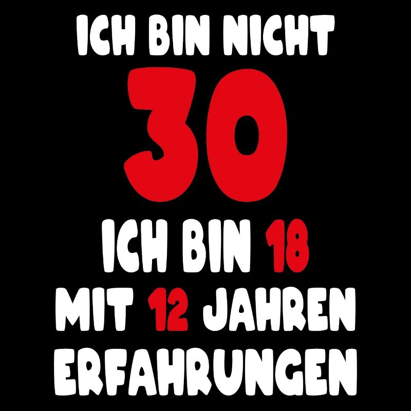 Geburtstag Motiv | Ich bin nicht 30 ich bin 18