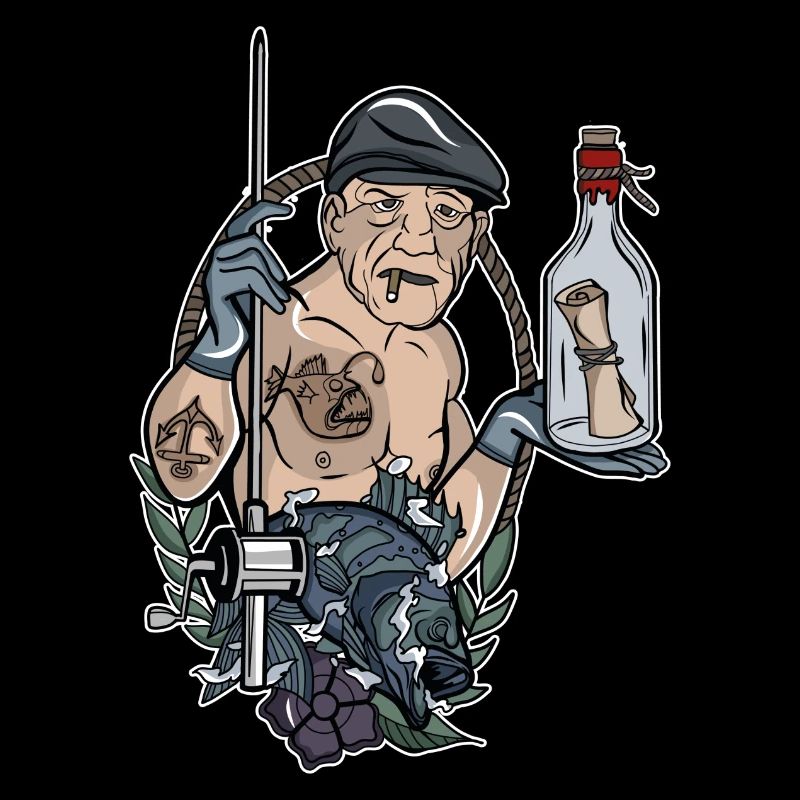Angler // Oldschool // Illustration