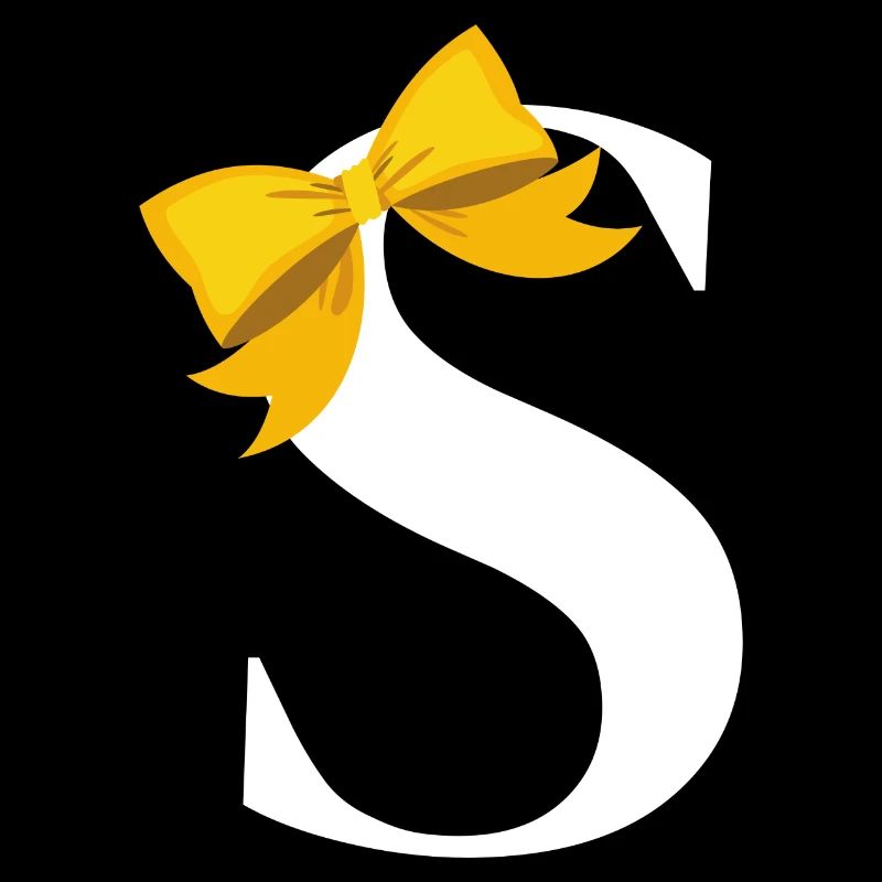Lettre s nœud jaune