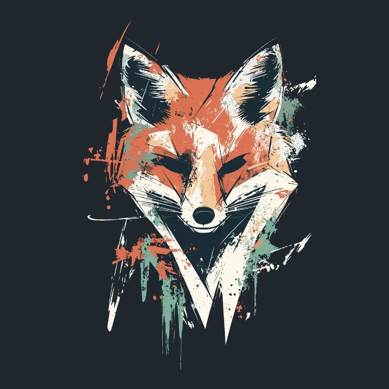 Polygon Fox – Geometric Fox Design