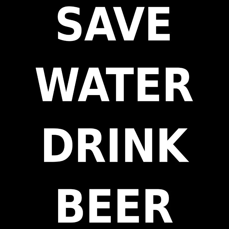 Wasser sparen, Bier trinken