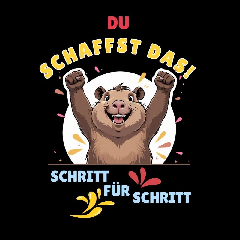 Du bist capybara-stark! Du schaffst alles!