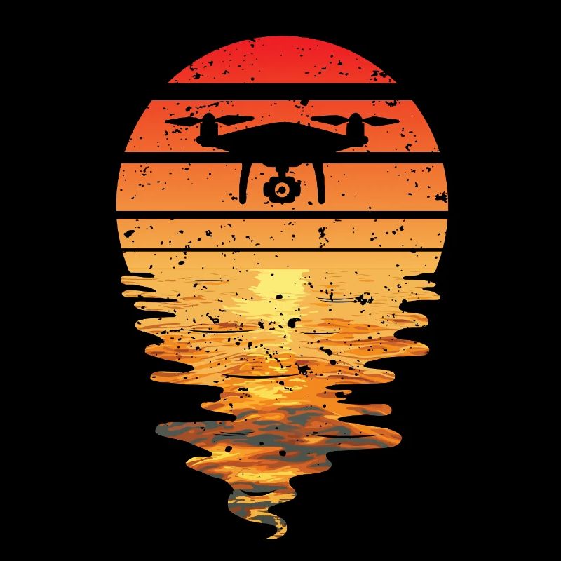 Drone Sunset Rétro