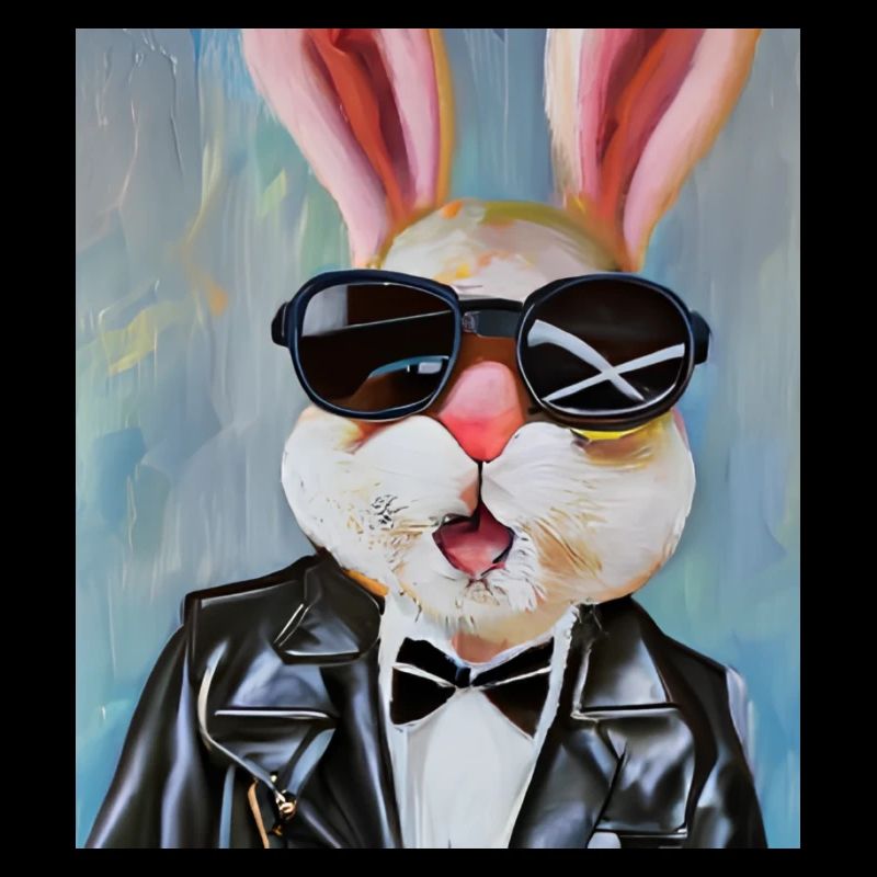 Stylischer Hase