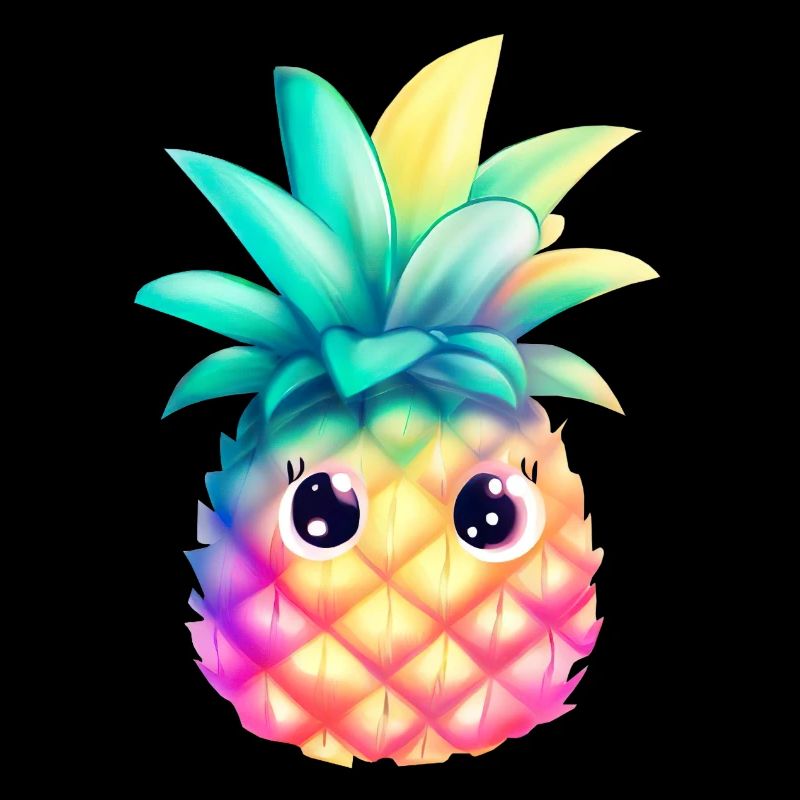 Süße Bunte Ananas Sommer Frucht Urlaub Geschenk