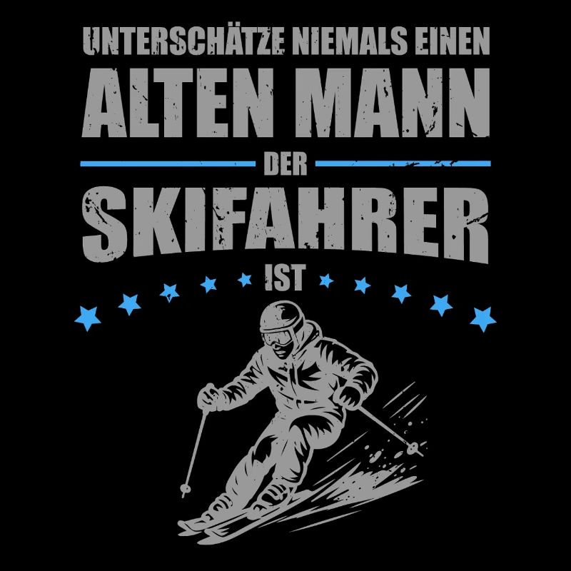 Old man - funny gift for skiers