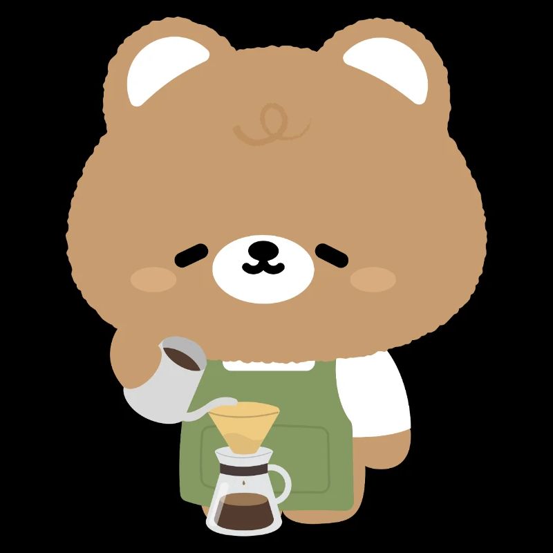 Verse du café Bear Barista