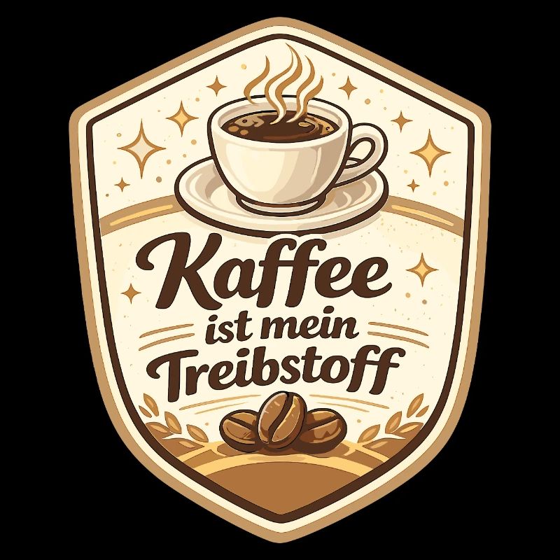 Kaffee ist mein Treibstoff Badge