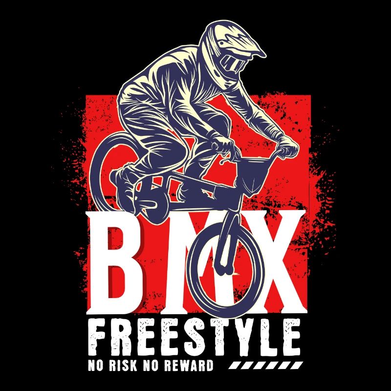 BMX Bicycle Biker Stunt Trick Freestyle Vintage