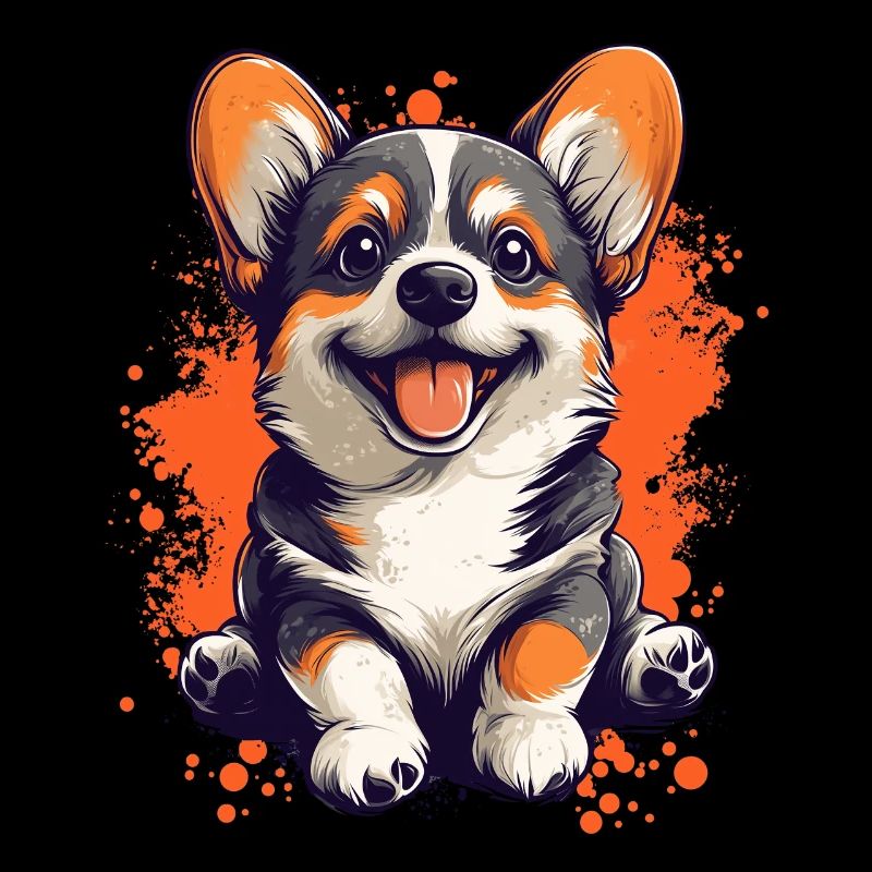 Corgi chiot chien drôle chiens