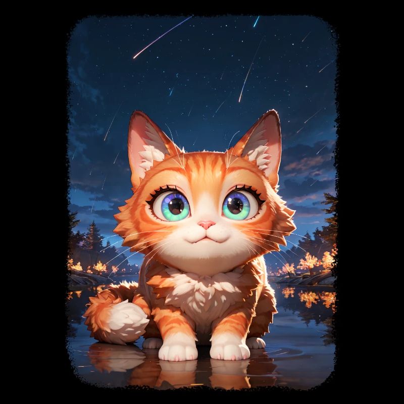 Chat mignon s'amusant pendant l'apocalypse