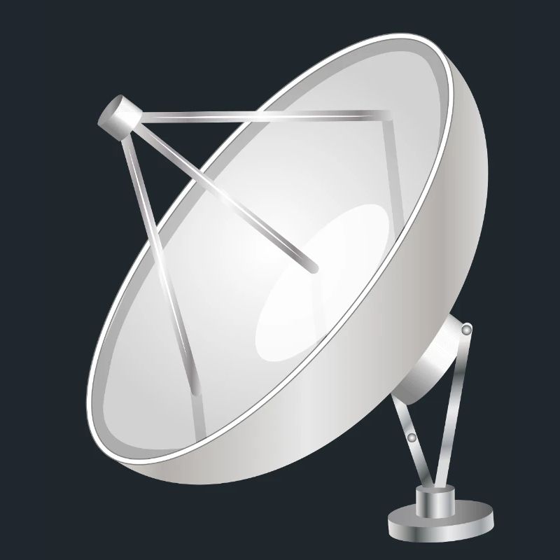 Antenne paraboise à l’aspect moderne et net