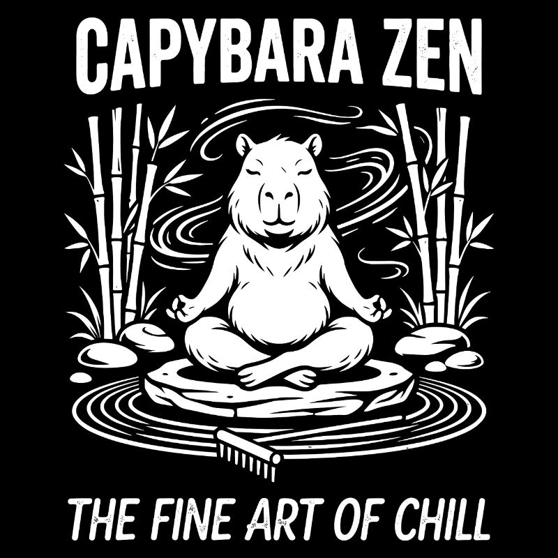 Tranquillité zen de Capybara