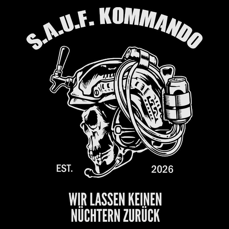 Sauf Kommando | Tactical Beer Skull