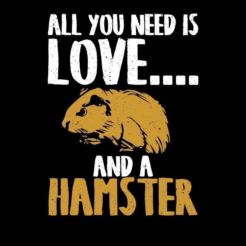 Motif affectueux et hamster