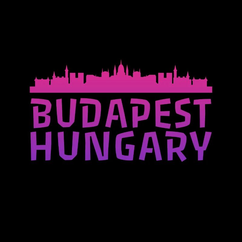 Budapests Skyline in Wasserfarbe