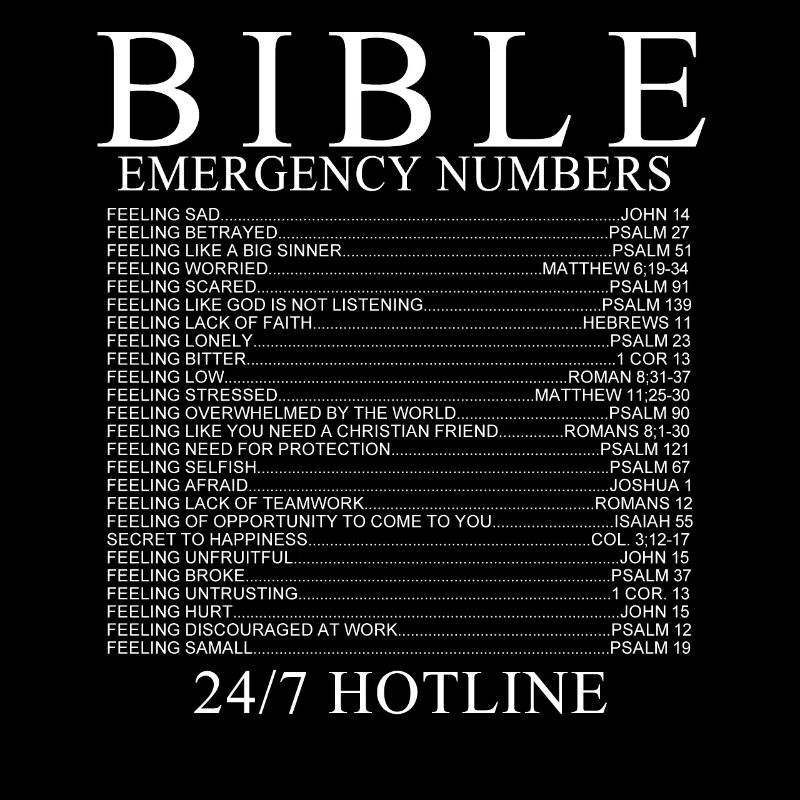 bible emergency numbers