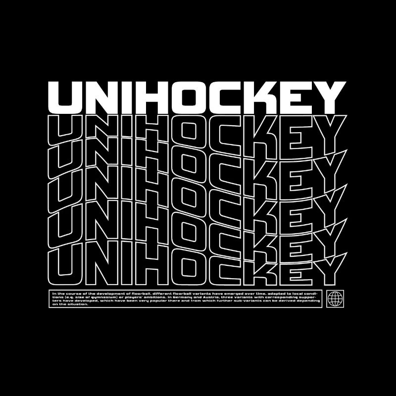 Motif typographique Floorball