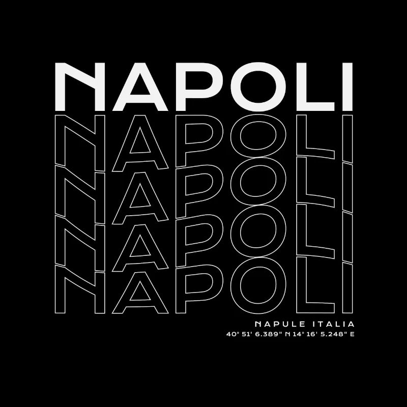 Typographie Napoli Grid Outline