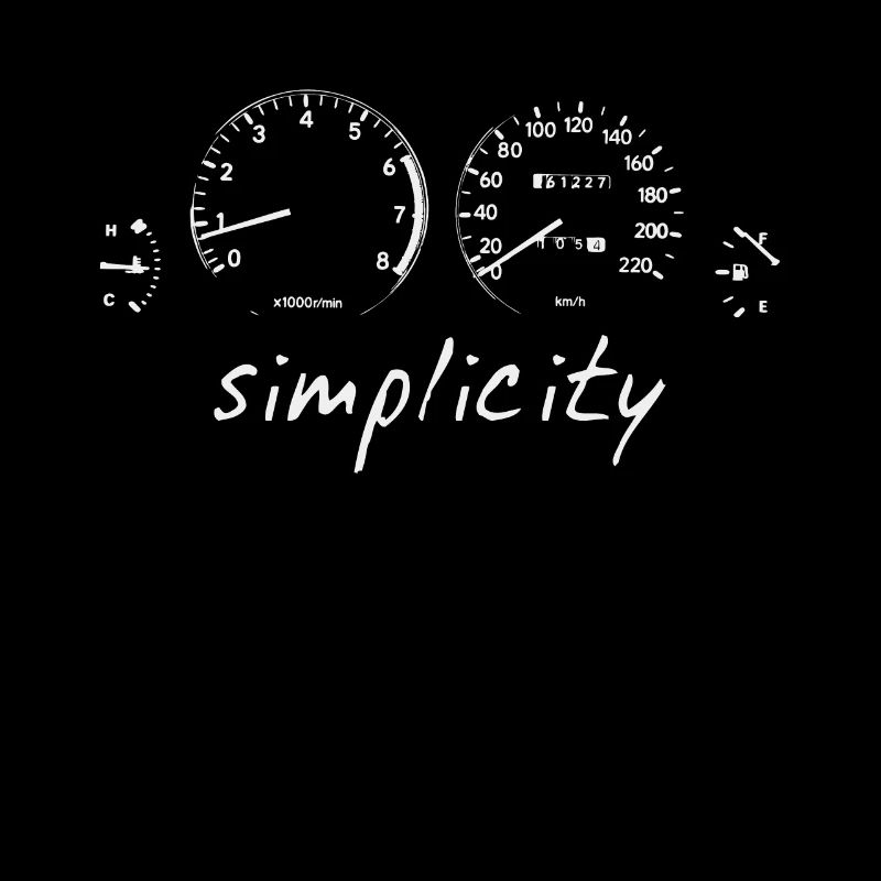 Einfachheit Tachometer