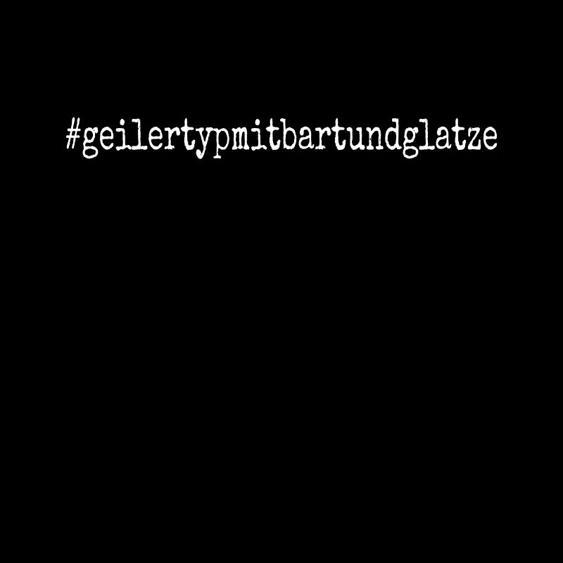 Geiler Typ Mit Bart & Glatze Glatzkopf Bartträger