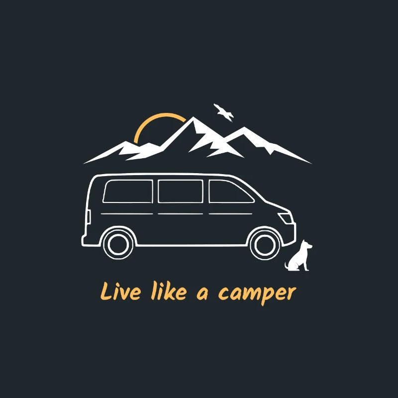 live like a camper, Van, Bus, Geschenk, Berg,