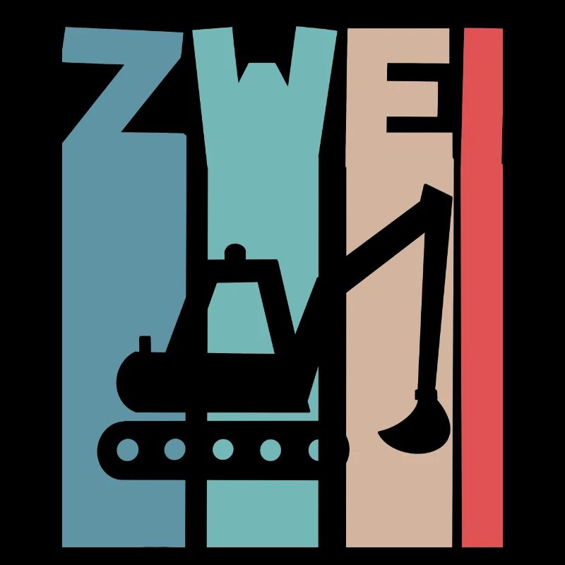 2. Geburtstag Kinder Bagger