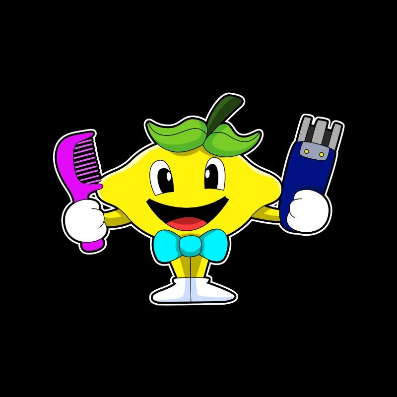 Lemon comme coiffeur avec comm & rasoir