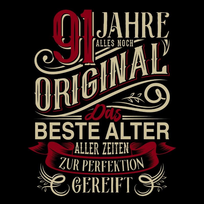 91. Geburtstag Vintage Retro