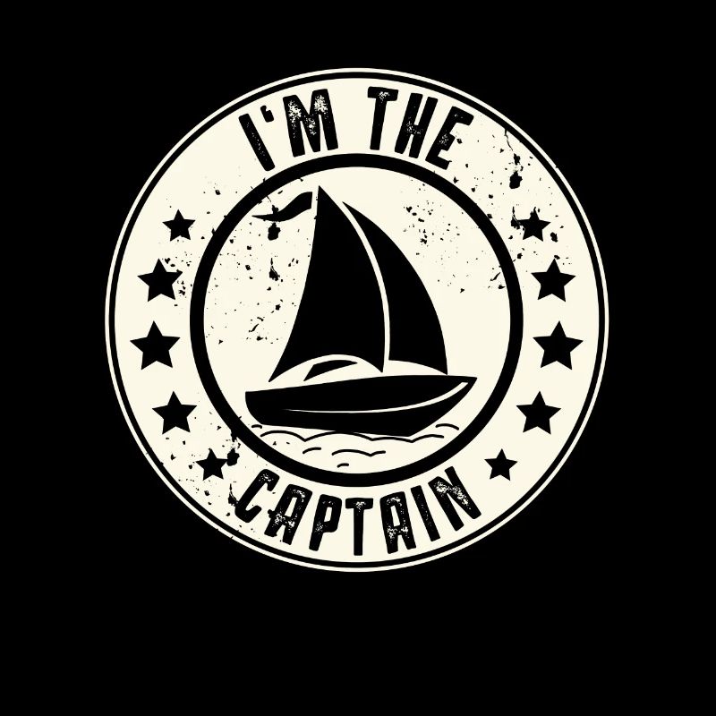 Captain Sailing Sailor Retro Vintage