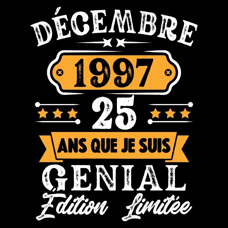 Cadeau D'anniversaire 25 Ans Décembre 1997 Rétro