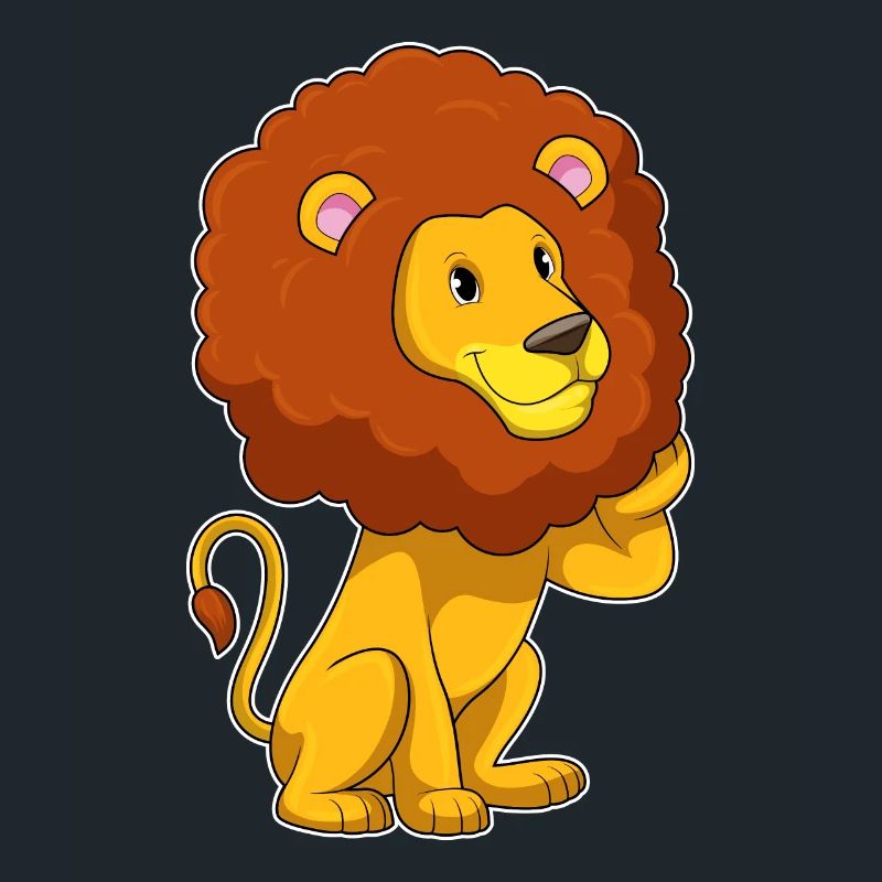 Lion avec boucles