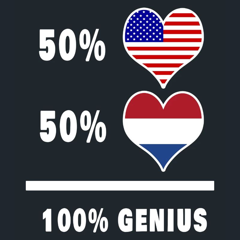 Conception ingénieuse du drapeau des États-Unis et des Pays-Bas