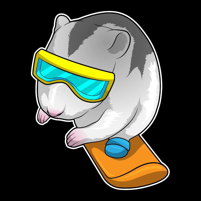 Hamster Snowboarder Snowboard