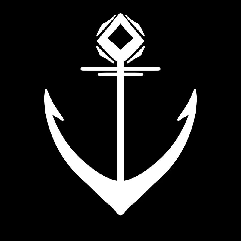 Anker Weiß Symbol
